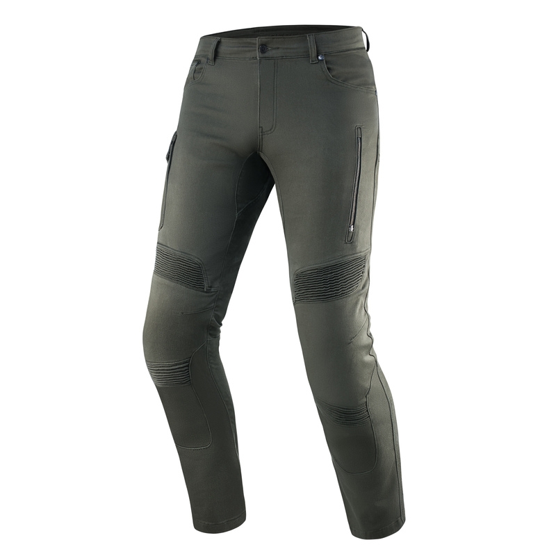 Jeansy na motocykel Rebelhorn Vandal Twill zelené výpredaj