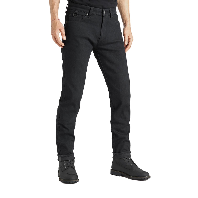 Jeansy na motocykel PANDO MOTO Steel Black 02 čierne výpredaj