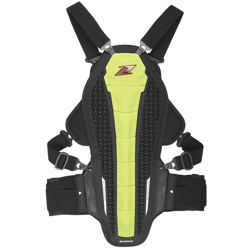 Chránič chrbtice a hrudníka Zandona Hybrid Armour X6 fluo žltý 158 - 167 cm
