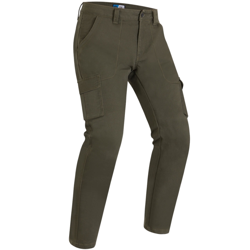 Džínsy na motorku PMJ Aviator Cargo khaki výpredaj