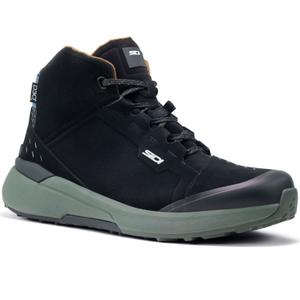 Boty na motorku SIDI NUCLEUS Suede WP černo-zelené