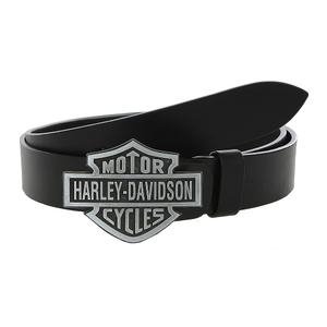 Kožený moto opasok se sponou Harley-Davidson