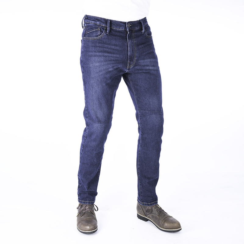 Jeansy na motocykel Oxford Original Approved Slim Fit sprané modré