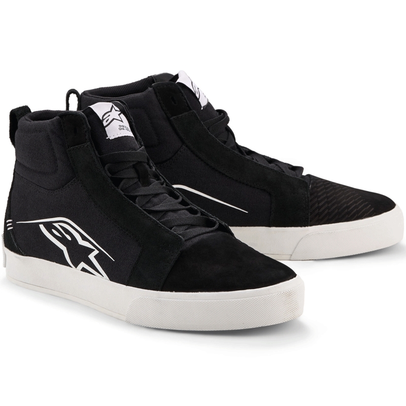 Boty na motorku Alpinestars Ride-63 Canvas černo-bílé