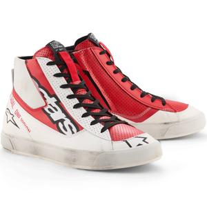 Boty na motorku Alpinestars Stated Flair bílo-červené